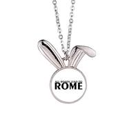 no/no All Roads Lead Collier avec pendentif lapin Art déco