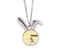 no/no Ancient Sport Clôture Art Déco Mode Lapin Collier Pendentif Lapin Animal Bijoux Cadeau