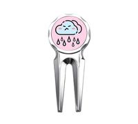 no/no Animation Pluie Overcast Golf Divot Tool Golf Ball Marker Repair Tool