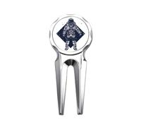 no/no Astronaute Stars Universe Art Pattern Golf Divot Tool Golf Ball Marker Repair Tool