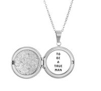 no/no Become True Man Love Future Médaillon Collier avec photo Cadeau d'anniversaire