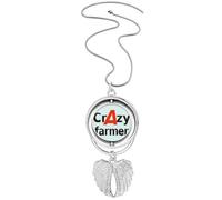 no/no Brève Collier avec pendentif en forme d'ailes d'ange et ailes d'ange, M