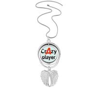 no/no Brève Collier avec pendentif en forme d'ailes d'ange pour athlète, M