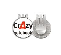 no/no Brief Best Cool Carnet de notes de poche Marqueur de balle de golf Clip en émail magnétique