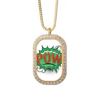 no/no Bubble Pow Collier avec pendentif en forme de dialogue Vert