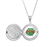 no/no Bubble Pow Médaillon Dialogue Dessin animé Vert