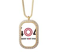 no/no Bull Eye Miss Target Objectif Art Déco Fashion Collier Pendentif Diamant Cristal Bijoux Doré