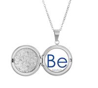 no/no Chestry Elements Collier avec médaillon en béryllium en métal alcalin Motif tableau périodique Cadeau d'anniversaire
