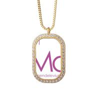 no/no Chestry Elements Collier avec pendentif en forme de tableau périodique Actinide Mendelevium Md