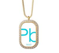 no/no Chestry Elements Collier avec pendentif en forme de tableau périodique en métal pauvre Pb