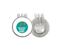 no/no Children Mind Pure Innocent Marqueur de balle de golf Clip magnétique en émail