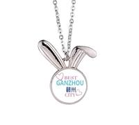 no/no Chine Ganzhou Icône Art Déco Mode Lapin Collier Pendentif Lapin Animal Bijoux Cadeau