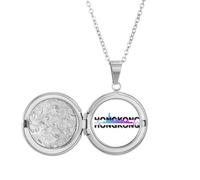 no/no City Radio Hong Kong Building Médaillon Collier tenant photo Bijoux Cadeau d'anniversaire