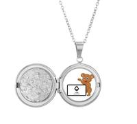 no/no Classification des déchets Traitement des déchets secs Animaux Médaillon Collier Tenir Image Bijoux Cadeau d'anniversaire