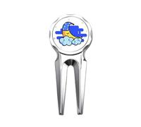 no/no Cloudy Twinkle Evening Animation Golf Divot Tool Golf Ball Marker Repair Tool