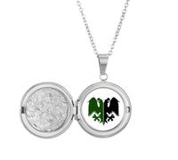 no/no Collier avec médaillon à deux têtes d'animaux divins avec capacité cruelle externe, cadeau d'anniversaire