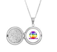 no/no Collier avec médaillon « And So What If I Am » - Art déco - Cadeau d'anniversaire