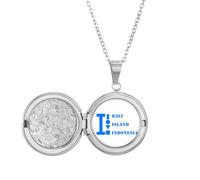 no/no Collier avec médaillon art déco de l'île de Bali Insia, cadeau d'anniversaire