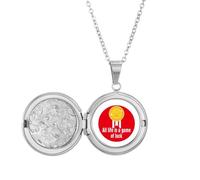 no/no Collier avec médaillon avec inscription « Life Game Luck » - Cadeau d'anniversaire