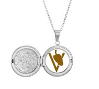 no/no Collier avec médaillon avec inscription « Vultures Branches Stops Searches »