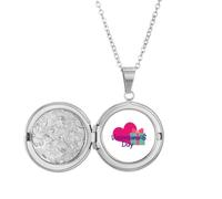 no/no Collier avec médaillon « Couple Love Eternal Companionship » - Cadeau d'anniversaire