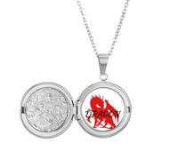 no/no Collier avec médaillon en forme d'animal ailé - Mythe de l'est de l'Ouest - Cadeau d'anniversaire