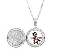 no/no Collier avec médaillon en forme de dragon - Mythe occidental - Cadeau d'anniversaire