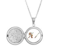 no/no Collier avec médaillon en forme de girafe - Art déco - Cadeau d'anniversaire