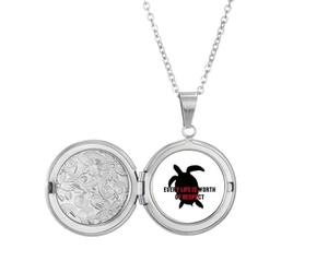 no/no Collier avec médaillon « Every Life Is Worth Of Respect » - Cadeau d'anniversaire