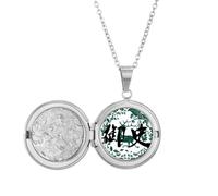 no/no Collier avec médaillon motif cerf vert censeur de Chine - Cadeau d'anniversaire