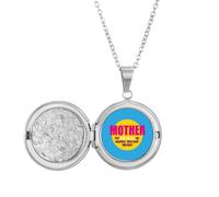 no/no Collier avec médaillon orthographe pour tenir une photo, bijoux, cadeau d'anniversaire