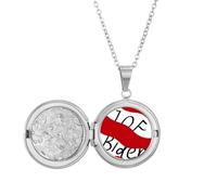 no/no Collier avec médaillon président Joe Biden des États-Unis - Drapeau - Bijoux d'anniversaire