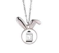 no/no Collier avec pendentif carte du continent africain lapin