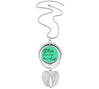 no/no Collier avec pendentif en forme d'ailes d'ange avec inscription « Espoir », M