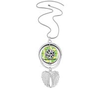 no/no Collier avec pendentif en forme d'ailes d'ange avec pendentif en forme de pizza italienne, M