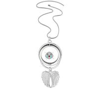 no/no Collier avec pendentif en forme d'ailes d'ange avec pendentif en forme de tête perdue, M