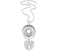 no/no Collier avec pendentif en forme d'ailes d'ange avec pendentif en forme d'impact de mur cassé, M