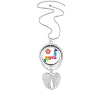 no/no Collier avec pendentif en forme d'ailes d'ange en forme de fleur de cerisier de Tokyo City Achievement Culture, M