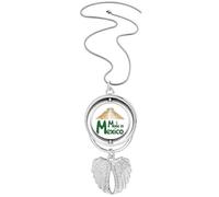 no/no Collier avec pendentif en forme d'ailes d'ange et de ruines mexicaines, M