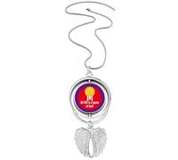 no/no Collier avec pendentif en forme d'ailes d'ange et de vie, M