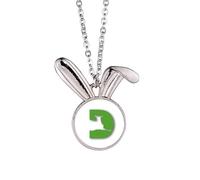 no/no Collier avec pendentif en forme de cerf et lapin