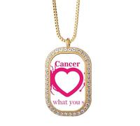 no/no Collier avec pendentif en forme de constellation ca cancer avec strass Doré