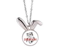 no/no Collier avec pendentif en forme de dragon occidental et mythologie animale
