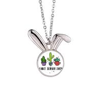 no/no Collier avec pendentif en forme de lapin avec inscription « Can't Approach This »