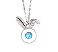 no/no Collier avec pendentif en forme de lapin avec inscription Mother Loves Life