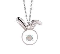 no/no Collier avec pendentif en forme de lapin - Avec inscription « Regret Lost Lost Head »