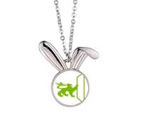 no/no Collier avec pendentif en forme de lapin - Avec instructions de capacité cruelle - Cadeau idéal
