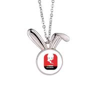 no/no Collier avec pendentif en forme de lapin avec logo « Smoking Cause Deaths »