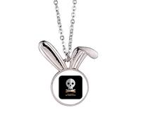 no/no Collier avec pendentif en forme de lapin avec logo « Stop Smoking »