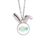 no/no Collier avec pendentif en forme de lapin en forme de nuage de mots en Chine